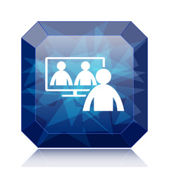 Video conference, online meeting icon