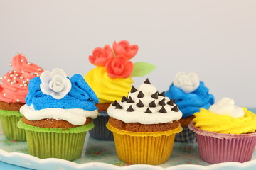 cupcakes on the tray