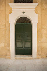 Old green door