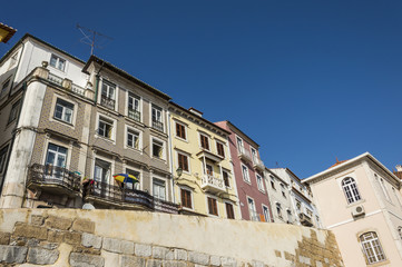 City of Coimbra, Portugal: detail of the historic part of the town