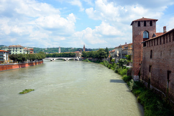 Fototapeta premium Ponte della Vittoria, Verona
