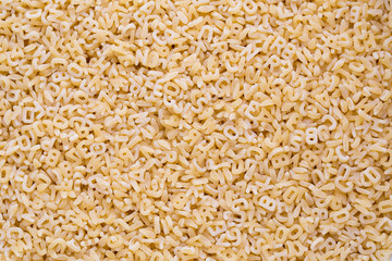 Italian pasta on close up background.