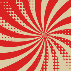 Fototapeta premium red halftone background pop art