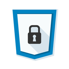 Secure Lock Shield sign