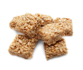 Cereal cookies on white background