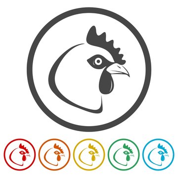 Chicken head icon 