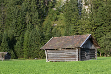 Almhütte im Isartal