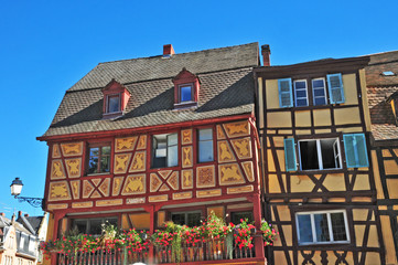 Fototapeta na wymiar Antiche case di Colmar, Alsazia - Francia