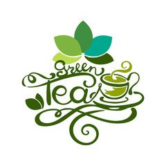 Lettering - Green Tea