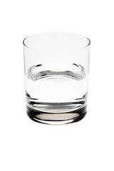 Isolated glass with water on white background
