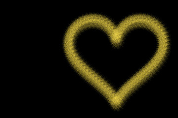 Colorful picture of a heart / The heart is the symbol of love