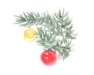 Christmas tree branch