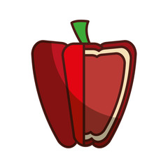 peppers fresh vegetable isolated icon vector illustration design