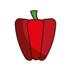 peppers fresh vegetable isolated icon vector illustration design
