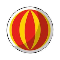 circus ball isolated icon vector illustration design