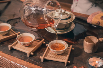 tea ceremony is performed by master