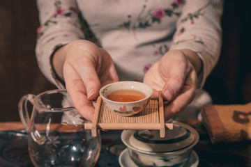 tea ceremony is performed by master