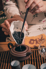 tea ceremony is performed by master