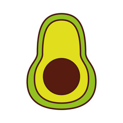 avocado fresh vegetable isolated icon vector illustration design