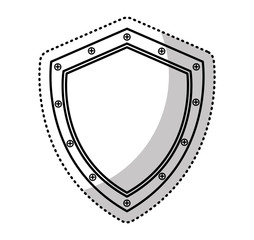 shield security isolated icon vector illustration design