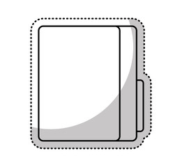 folder documents isolated icon vector illustration design