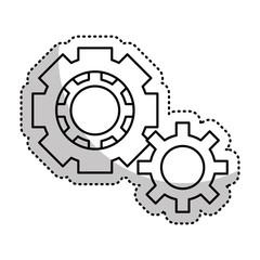 gears machine isolated icon vector illustration design