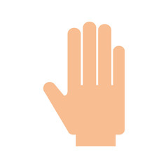 hand stop isolated icon vector illustration design