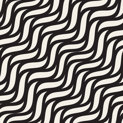 Vector Seamless Diagonal Wavy Zigzag Lines Pattern