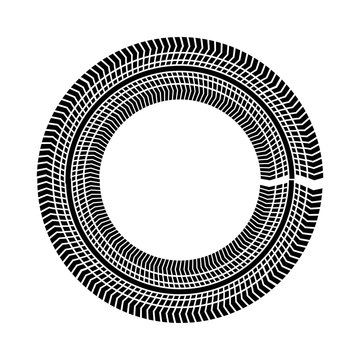 tire tracks mark isolated icon vector illustration design