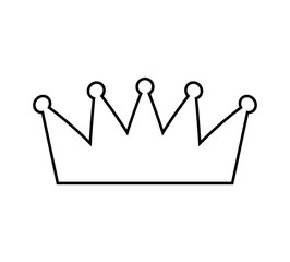 crown frame style hipster vector illustration design