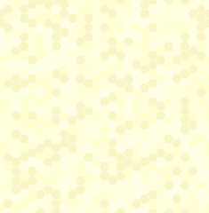 Yellow hexagon pattern. Seamless vector