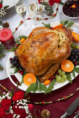 Roasted Turkey for Christmas Dinner