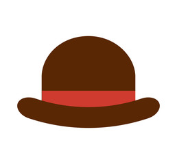 hat accessory hipster style vector illustration design