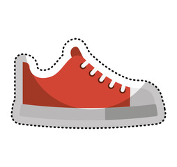 shoe young style icon vector illustration design