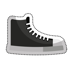 shoe young style icon vector illustration design