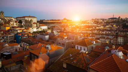 View of Porto old town, Portugal.