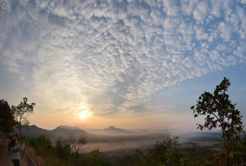 Sea of mist at phu tok , Chiang Kan district, Loei province,Thailand