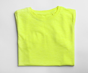 Blank color t-shirt on white background