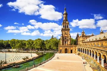 Spanish Square (Plaza de Espana) in Sevilla, Spain