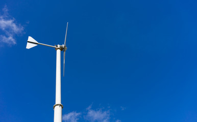 windmill with blue sky and cloud