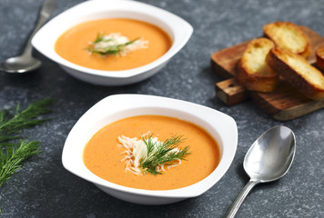 Tomato soup. Zuppa di Pomodoro