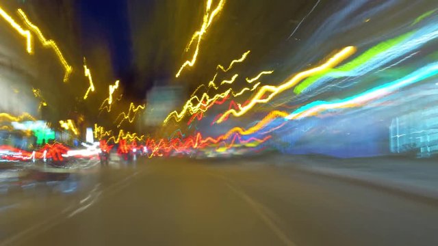 Ciudad de noche luces