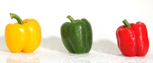 Fresh sweet pepper isolated