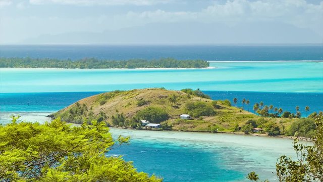 Bora Bora Island Residential Local Homesteads in Exotic South Pacific Setting of French Polynesia