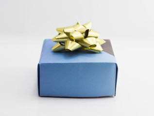 Gift boxes on white background