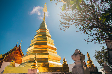 Buddhist monastery in a quiet and peaceful way of Buddhism in Th © karanik33