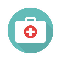 First aid kit medical icon