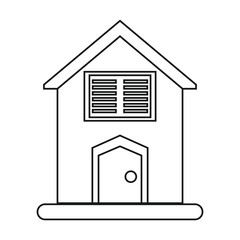 house blinds windows outline vector illustration eps 10