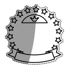 Stars in circle icon vector illustration graphic design