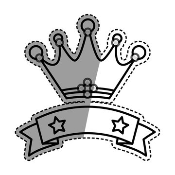 Crown royal symbol icon vector illustration graphic design